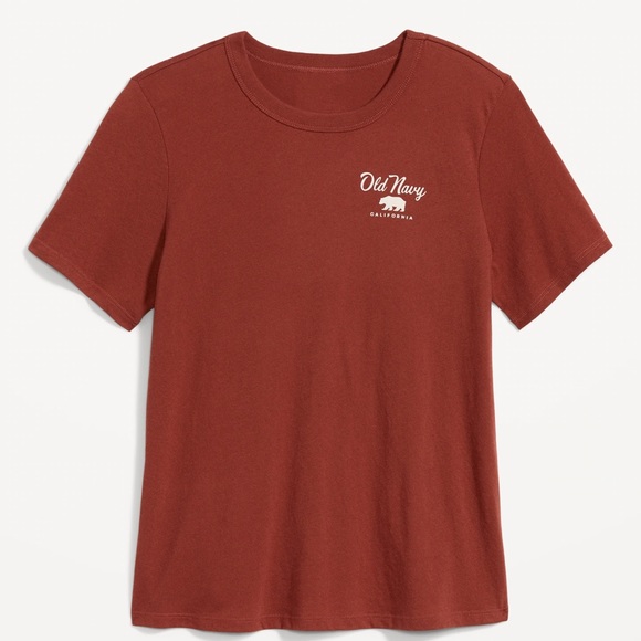 NWT OLD NAVY EveryWear Logo Graphic T-Shirt Color: Copper Moon - Picture 1 of 5